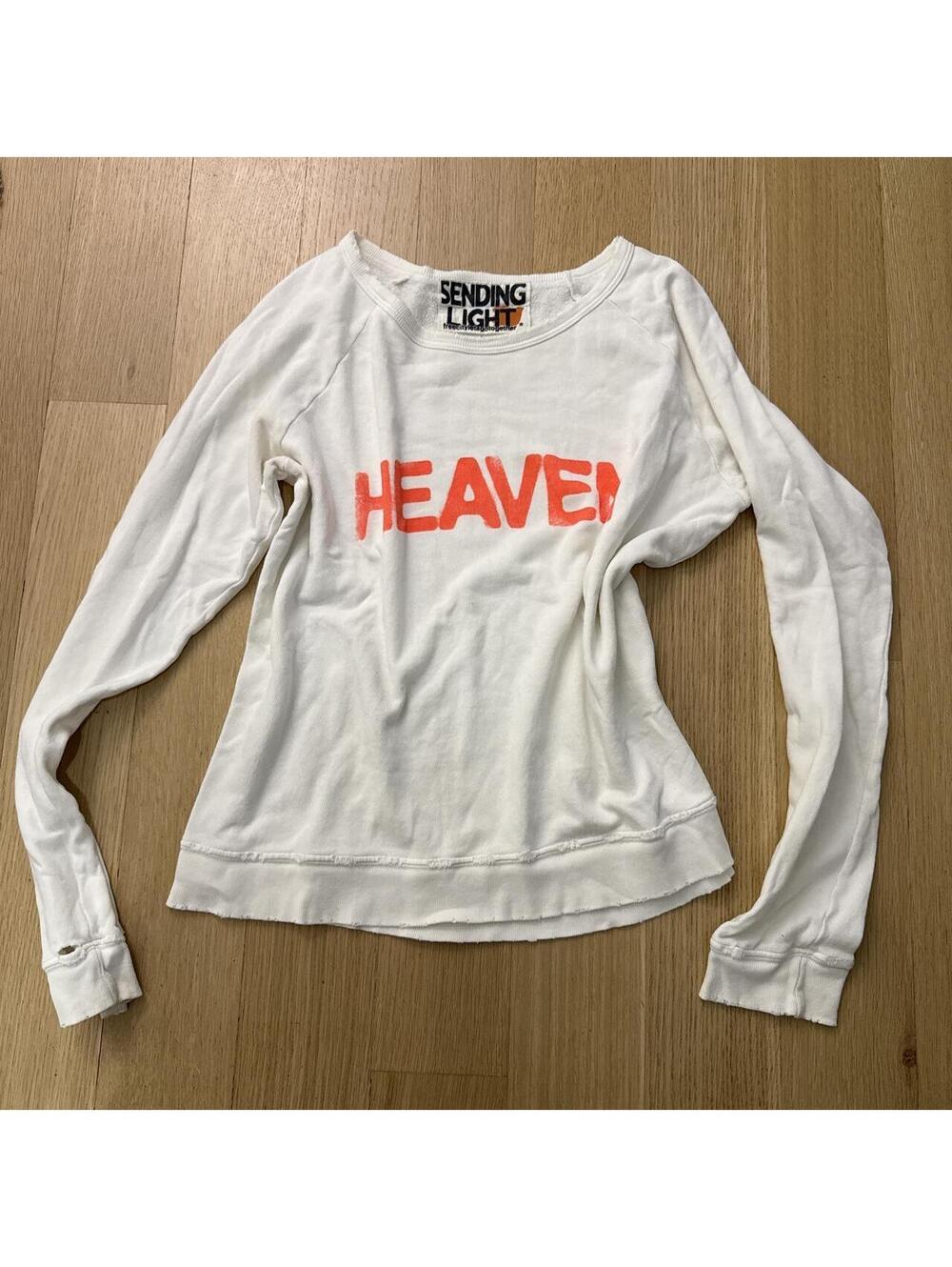 FREECITY Women's White and Cream Sweatshirt